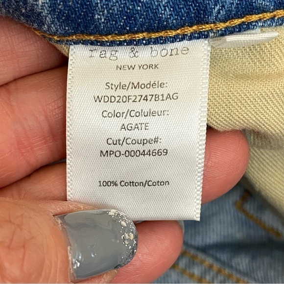 Rag & Bone Maya High Rise Ankle Slim Jean MISSING Button Size 25 - Picture 16 of 16